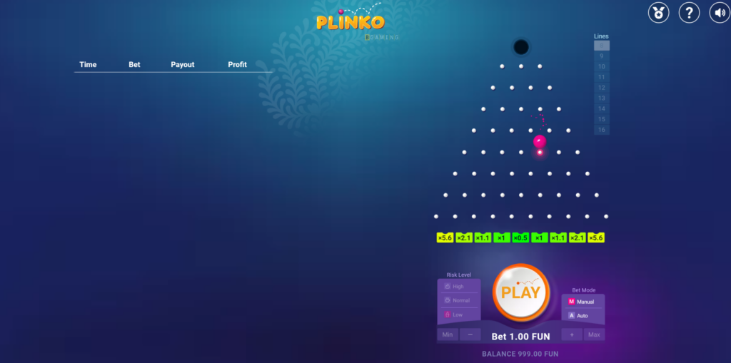 Plinko Game (SLot) in India